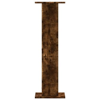 Speakerstandaards 2 st 30x30x95 cm bewerkt hout gerookt eiken 3