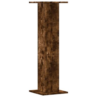 Speakerstandaards 2 st 30x30x95 cm bewerkt hout gerookt eiken 4