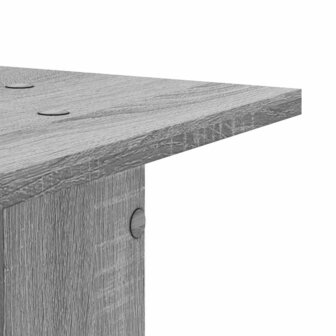 Speakerstandaards 2 st 30x30x95 cm bewerkt hout grijs sonoma 6