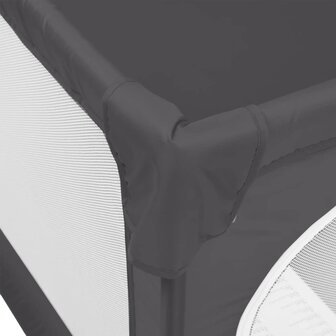 Babybox met 2 deuren oxford stof donkergrijs 7