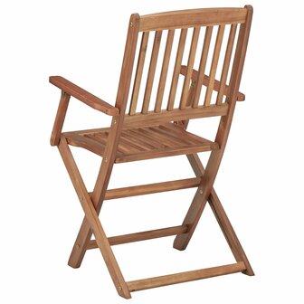 Tuinstoelen 2 st inklapbaar massief acaciahout 5