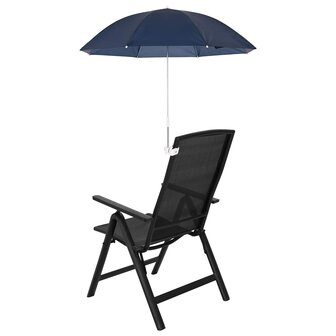 Parasol met klem 2 pcs Marineblauw &Oslash; 105 x 86 cm 170T polyester 4