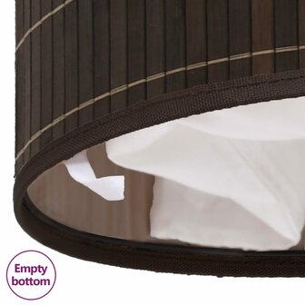 Wasmand ovaal bamboe donkerbruin  7