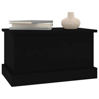 Opbergbox 50x30x28 cm bewerkt hout zwart 8