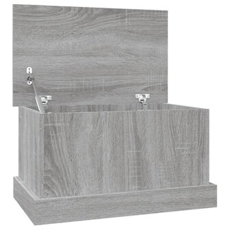 Opbergbox 50x30x28 cm bewerkt hout grijs sonoma eikenkleurig 2
