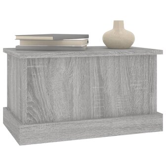 Opbergbox 50x30x28 cm bewerkt hout grijs sonoma eikenkleurig 8