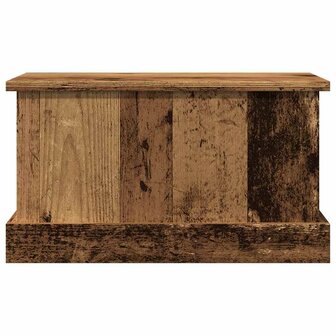 Opbergbox 30x50x28 cm bewerkt hout oud houtkleurig 4