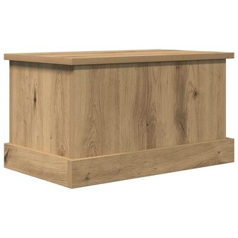 Opbergbox 30x50x28 cm bewerkt hout artisanaal eikenkleurig 2