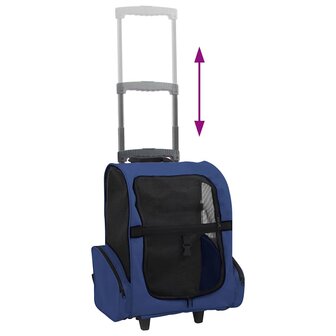 Huisdierentrolley inklapbaar blauw 5