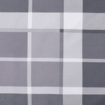 Tuinstoelkussens 4 st 50x50x4 cm oxford stof ruitpatroon grijs 7