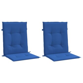 Tuinstoelkussens 2 st 100x50x3 cm oxford stof koningsblauw 3