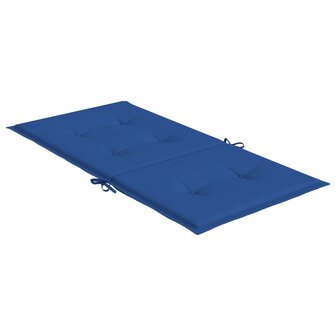 Tuinstoelkussens 2 st 100x50x3 cm oxford stof koningsblauw 5
