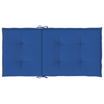 Tuinstoelkussens 2 st 100x50x3 cm oxford stof koningsblauw 6