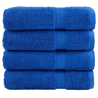 Handdoeken SOLUND 4 st 600 g/m&sup2; 50x100 cm blauw 1