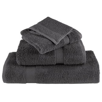 8-delige Handdoekenset SOLUND 600 g/m&sup2; antracietkleurig 4