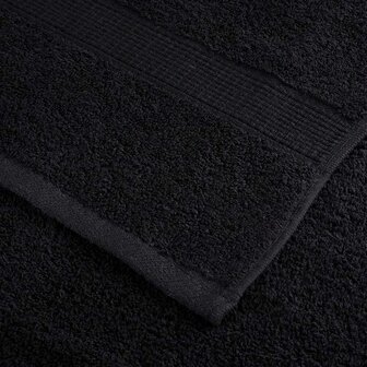8-delige Handdoekenset SOLUND 600 g/m&sup2; zwart 5