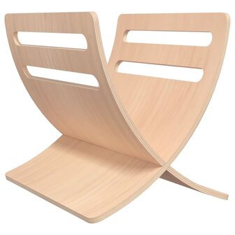 Tijdschriftenrek vloermodel hout naturel  2