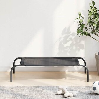 Hondenbed verhoogd S textileen zwart 1