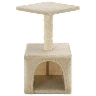 Kattenkrabpaal met sisal krabpaal 55 cm beige 3