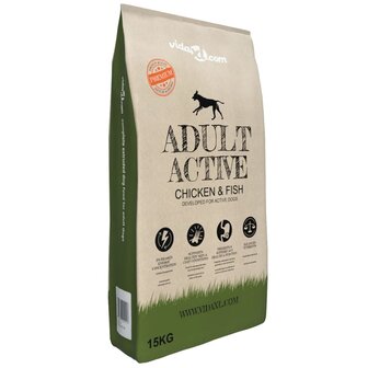 Premium hondenvoer droog Adult Active Chicken &amp; Fish 15kg 1