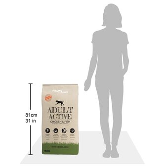 Premium hondenvoer droog Adult Active Chicken &amp; Fish 30kg 2 st 10