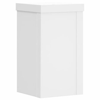 Plantenstandaards 2 st 10x10x18 cm bewerkt hout wit 3