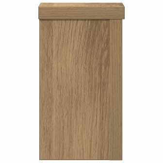 Plantenstandaards 2 st 10x10x18 cm hout artisanaal eiken 3