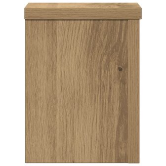 Plantenstandaards 2 st 15x15x20 cm hout artisanaal eiken 4