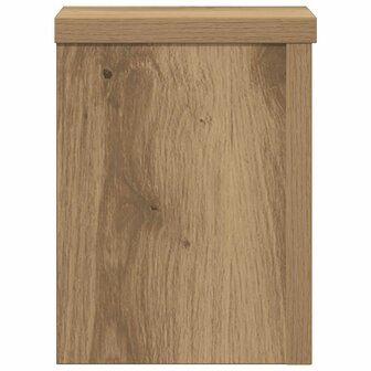 Plantenstandaards 2 st 15x15x20 cm hout artisanaal eiken 6
