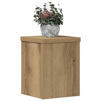 Plantenstandaards 2 st 15x15x20 cm hout artisanaal eiken 8