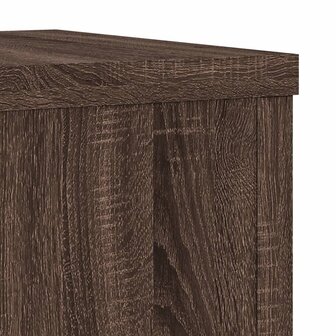 Plantenstandaards 2 st 20x20x30 cm bewerkt hout bruin eiken 7