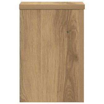 Plantenstandaards 2 st 20x20x30 cm hout artisanaal eiken 4