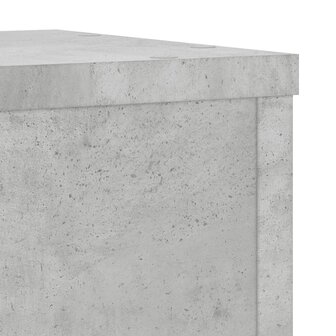 Plantenstandaards 2 st 25x25x35 cm bewerkt hout betongrijs 7