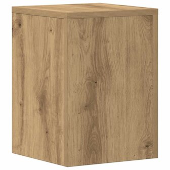 Plantenstandaards 2 st 25x25x35 cm hout artisanaal eiken 3