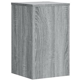 Plantenstandaards 2 st 30x30x50 cm bewerkt hout grijs sonoma 3