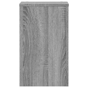Plantenstandaards 2 st 30x30x50 cm bewerkt hout grijs sonoma 4