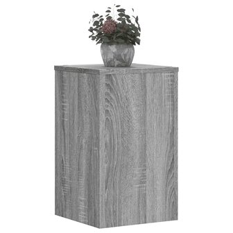 Plantenstandaards 2 st 30x30x50 cm bewerkt hout grijs sonoma 8