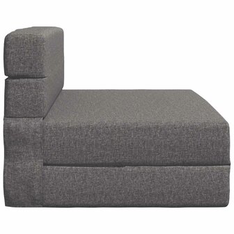 Vouwbare Sofa Bed Matras Lichtgrijs 70 x 80 x 60 cm Stof 3
