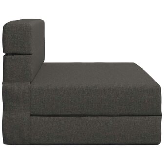 Vouwbare Sofa Bed Matras Donkergrijs 70 x 80 x 60 cm Stof 3