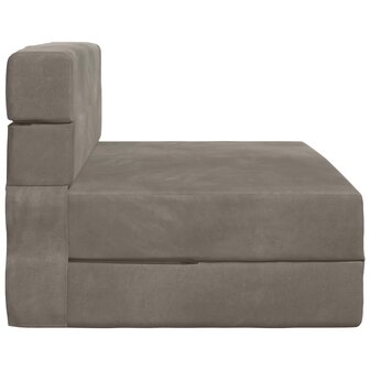 Vouwbare Sofa Bed Matras Lichtgrijs 70 x 80 x 60 cm Stof 3