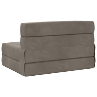 Vouwbare Sofa Bed Matras Lichtgrijs 70 x 80 x 60 cm Stof 4