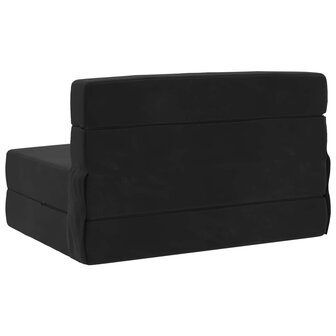 Vouwbare Sofa Bed Matras Zwart 70 x 80 x 60 cm Stof 4
