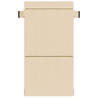 Vouwbare Sofa Bed Matras Cr&egrave;mekleurig 70 x 80 x 60 cm Stof 2