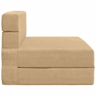 Vouwbare Sofa Bed Matras Groen Grijs 70 x 80 x 60 cm Stof 3
