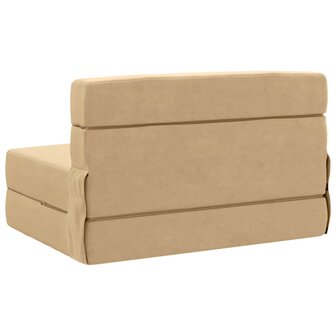 Vouwbare Sofa Bed Matras Groen Grijs 70 x 80 x 60 cm Stof 4