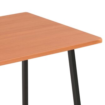 Bureau met schappen 102x50x117 cm zwart en bruin 6