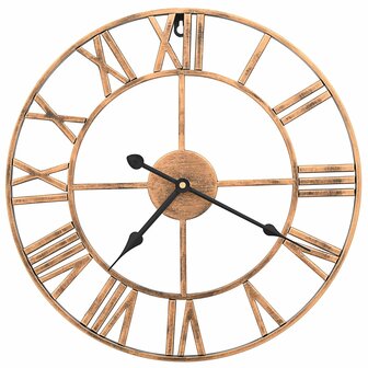 Wandklok 40 cm metaal goudkleurig 2