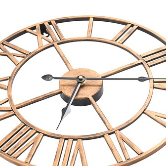 Wandklok 40 cm metaal goudkleurig 4