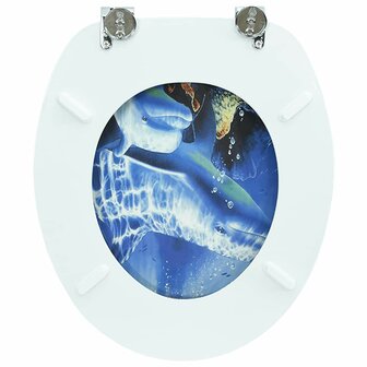 Toiletbril dolfijn MDF 6