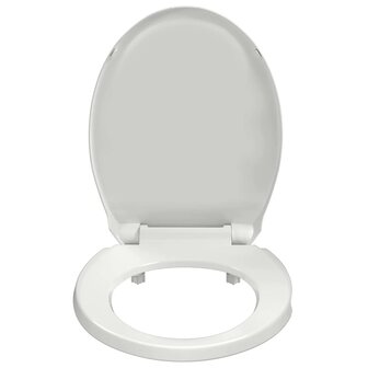Toiletbril soft-close ovaal wit 4